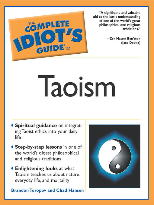 Title details for The Complete Idiot's Guide to Taoism by Brandon Toropov - Available